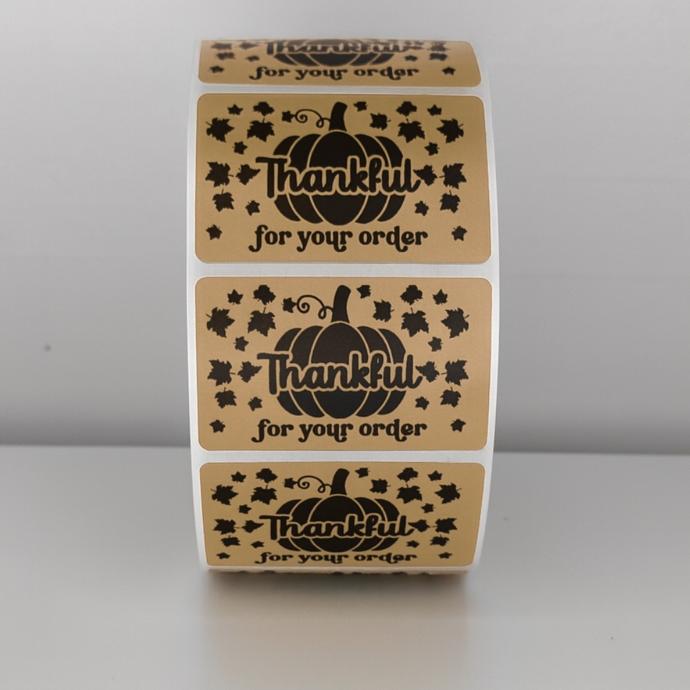 Thankful for Your Order Stickers Fall Pumpkin Packaging Labels | Autumn stickers - Picture 11 of 11